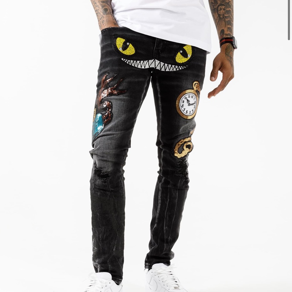 NWT CÔTE DE NUITS OJOS DE GATO JEANS DTLR